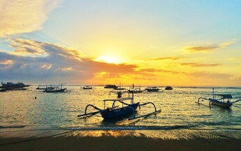 Morning in Sanur Beach, Bali
