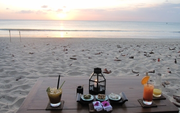 Sunset cocktails at Jimbaran Beach