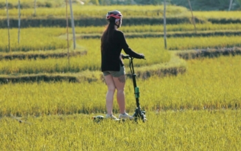Riding Skutis in Bali